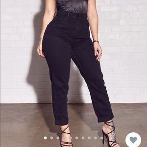 Fashionova black mom jeans
